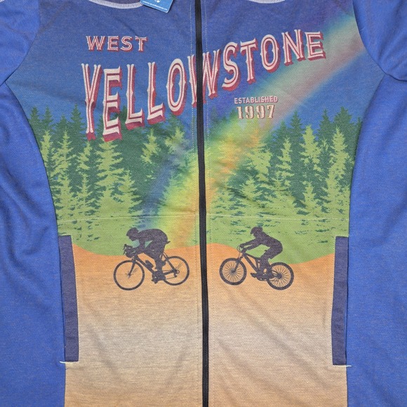 Primal Cycling Jersey‎ Sweater Mens XL Yellowstone Full Zip Hooded Pockets NEW - Picture 4 of 14